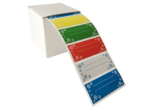 Haushaltsetiketten, Gefrieretiketten, Universaletiketten, farbig, 500 Stück