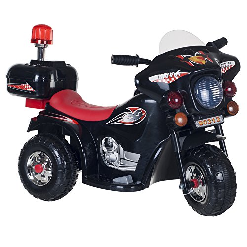 Ride on Toy, 3 Wheel Motorcycle for Kids, Battery Powered Ride On Toy by Lil' Rider  - Ride on Toys for Boys and Girls, Toddler - 4 Year Old, Black (Best Three Wheel Motorcycle)