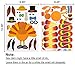 52pcs Thanksgiving Crafts for Kids, Make-A-Turkey Stickers Party Games/Favors/Supplies(Small Size)