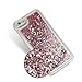 Maxdara iPhone 6 Plus iPhone 6S Plus Case, Glitter Liquid Case TPU Bumper Anti-Shock Sparkle Floating Bling Pretty Girls Women Case for iPhone 6 Plus 6S Plus 7 Plus 8 Plus 5.5 inches (Rosegold)
