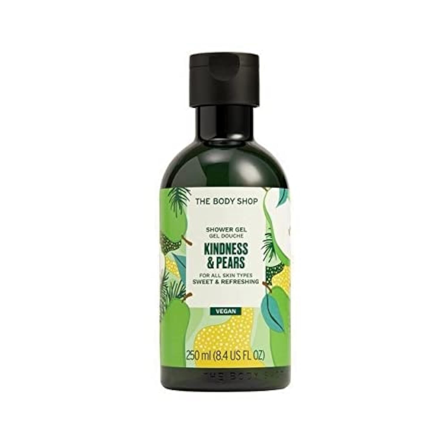 The Body Shop Kindness Pears Shower Gel Juicy Sweet scent Festive Vegan 250ml
