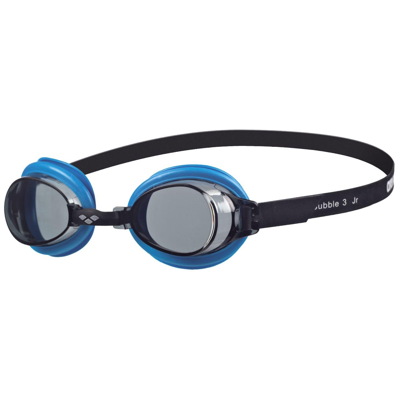 Arena Bubble Jr 3 Swimming Goggles, Unisex Adult, Unisex adult, Bubble Jr 3, Black (Smoke / Turquoise), only size
