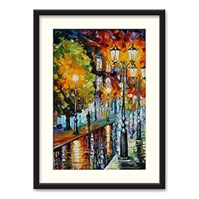 SIGNFORD Black Framed Canvas Wall Art Oil Painting...