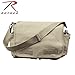 Rothco Classic Canvas Messenger Bag - Heavyweight Canvas Crossbody Shoulder Pack – Khaki