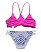 MOOSKINI Womens Vintage Printing Bathing Suit Strappy Padded Bikini Set Beach Swimsuit