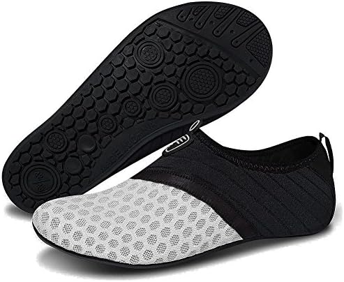 Msjenny Water Shoes Quick Dry Barefoot Sports Aqua Socks Beach Pool Swim Surf Yoga Shoes for Men Women