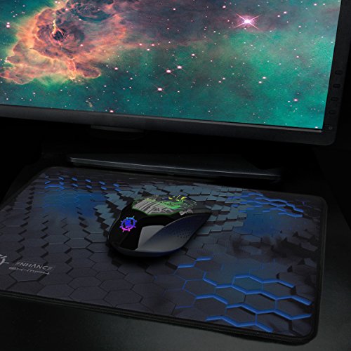 ENHANCE Large Gaming Mouse Pad (12.6 x 10.6) Thick Mousepad with