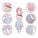 Stuffed Doll Toy Bunny Girls Baby Angela Plush Doll 14 inch Soft Cuddly Kind Rabbit Doll for Baby Kids - Birthday Gifts, Kid's Sleeping Partner, Gray