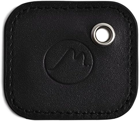Tile Mate Case by Metier Life | Gen 2 Tile Phone and Item Finder Vegan Leather Key FOB Cover | Elegant Protection with Included Keyring (Black)