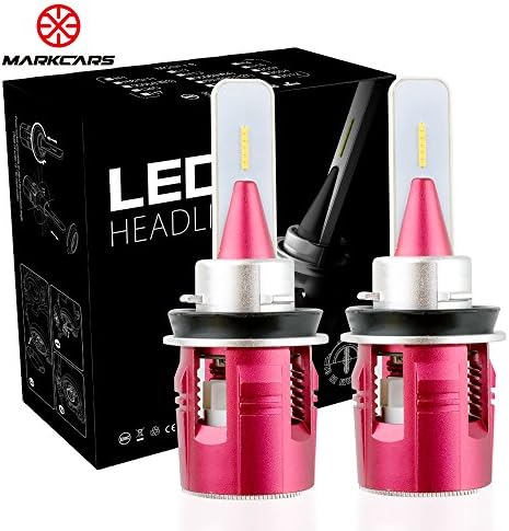 Markcars All-in-One Conversion Kit 9012 LED Headlight Bulb with 2 Pcs of bulb 6000K Seoul Chips 7200LM White 48W Auto Headlamp 2 Year Warranty