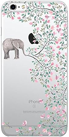 iphone 6 Plus / 6S Plus Soft Transparent Clear Case Bumper Anti-Scratch Clear Back Cover for iPhone 6s Plus 5.5-Inch (Elephant)