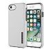 Incipio DualPro iPhone 8 & iPhone 7/6/6s Case with Shock-Absorbing Inner Core & Protective Outer Shell for iPhone 8 & iPhone 7/6/6s - Iridescent Silver/Charcoal