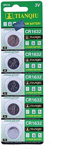 5PCS TIANQIU CR 1632 Cell Button Coin Battery Watch 3V Toys Calculator.