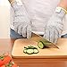 Kuelor Cut Resistant Gloves Level 5 Protection, Food Grade Kitchen Glove for Hand Protection, Stretchy Safety Gloves for Cutting, Slicing, Yard Work (Medium)