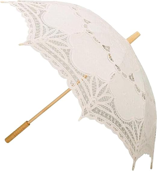 Wedding Umbrellas Prop Umbrella Decorative Lace Parasol Handheld Rain