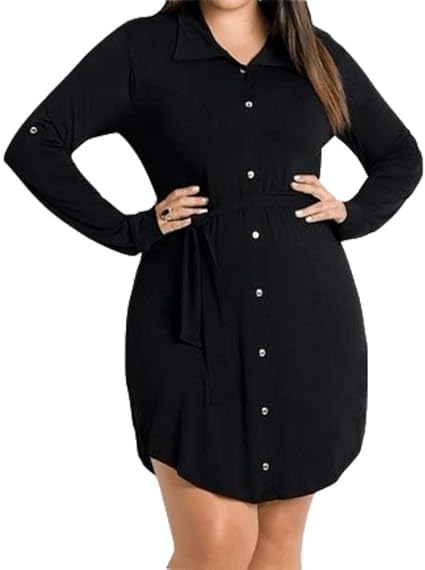 plus size shirt dress with pockets