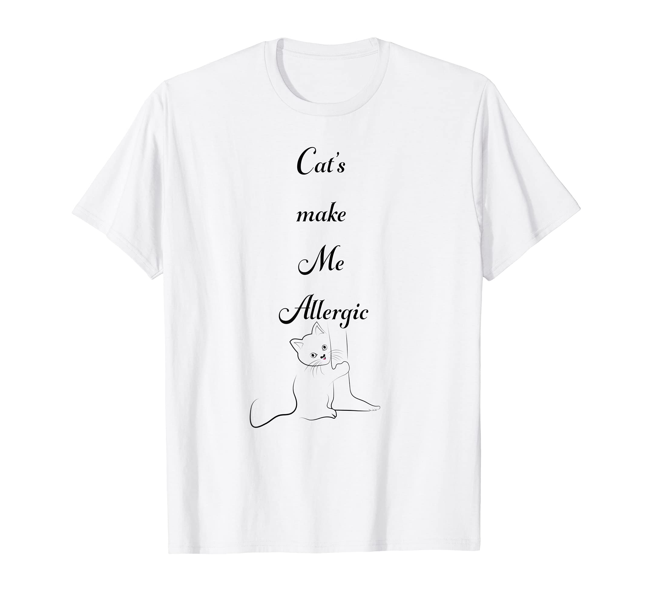 Cat Allergies Cats make me allergic Funny cat allergy T-Shirt