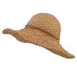 LETHMIK Womens Floppy Straw Hat Summer Beach Brimmed Ladies Crushable Sun Hat