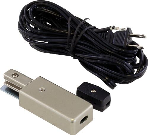 Liteline WE6110-BN Wire End For Track Fixtures, Brushed Nickel