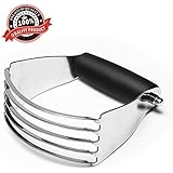 Ace Bright Dough Blender &amp; Pastry Cutter with Ergonomic Non-slip Grip | Baking Flour Mixer with 5 Heavy Duty Stainless Steel Blade