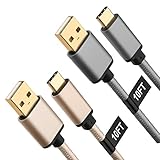 X-EDITION Long USB Type C Cable, USB C to USB A Charger [10ft, 2 Pack], Nylon Braided Fast Charging Cord Compatible With Samsung Galaxy S9 S8 Note 9 8, LG V35 V30 G7, Moto Z Z3, Pixel XL, USB C Device