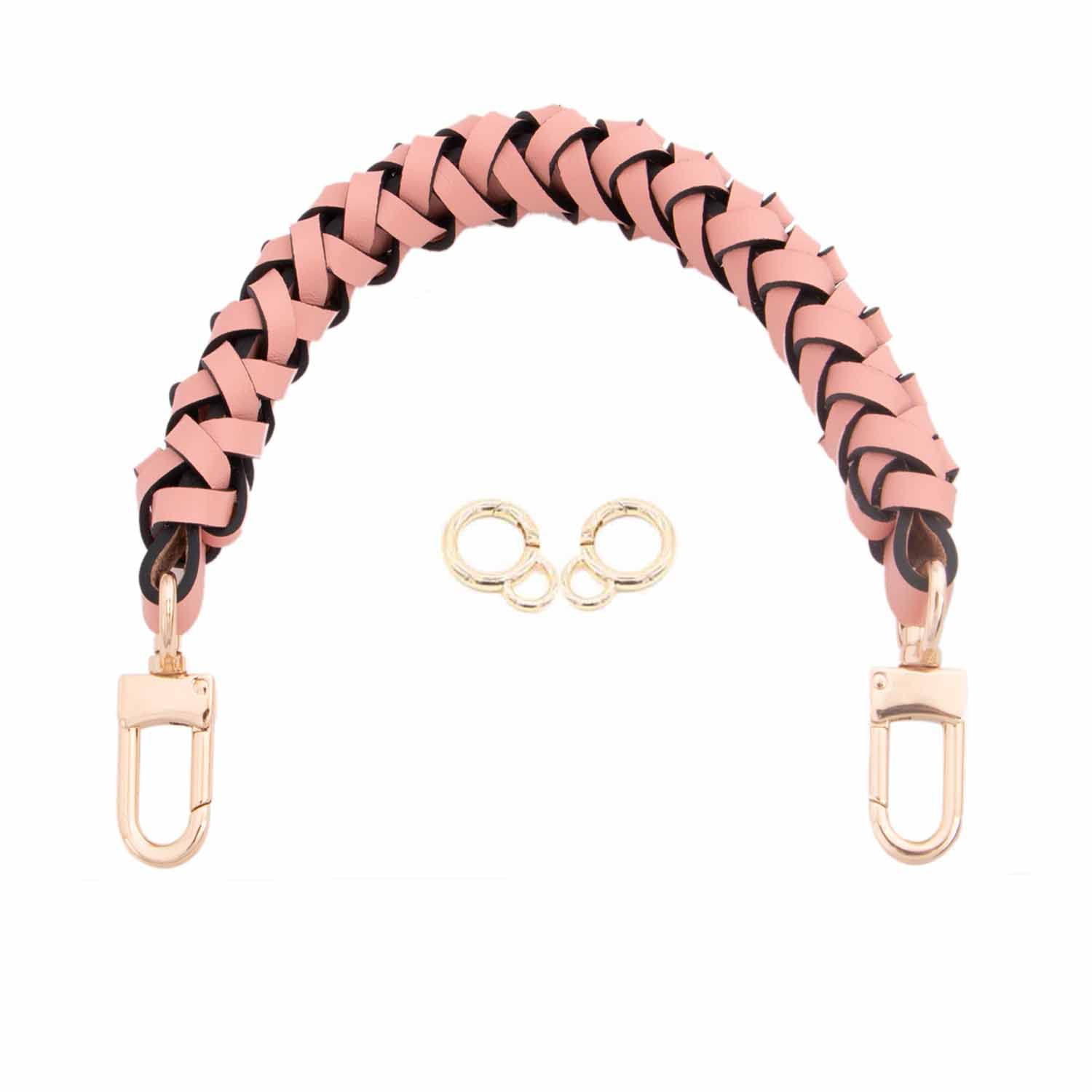 Senral Handbag Short Strap Replacement Top Braided Genuine Leather Handle Strap for Neonoe Bag Artsy,Beaubourg Hobo Noe Top Handle Strap Purse Making