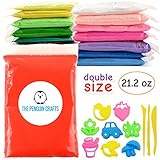 Air Dry Clay, Ultra Light Modeling Clay for Kids - 15 Colors DIY Air Dry Modeling Clay with Double Sized Bags (1.4 oz per color) with Tools and Models, Non-sticky and Non-Toxic