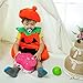 BSTAOFY Halloween Orange Pumpkin Costume Suit for 3T 4T 5T 6T Toddler Kids Lantern Face Fancy Dress up for Carnival