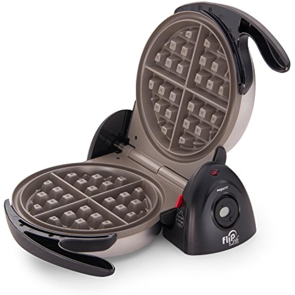 03510 Ceramic Waffle Irons FlipSide Belgian Maker Electric Kitchen