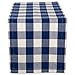 DII Buffalo Check Collection, Classic Farmhouse Table Runner, 14x72, Navy & Cream