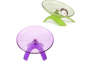Hamster Wheel, Hamster Flying Saucer Silent Running Exercise Wheel Pet Spinner Toy for Hamsters Gerbils Mice Hedgehog Small A