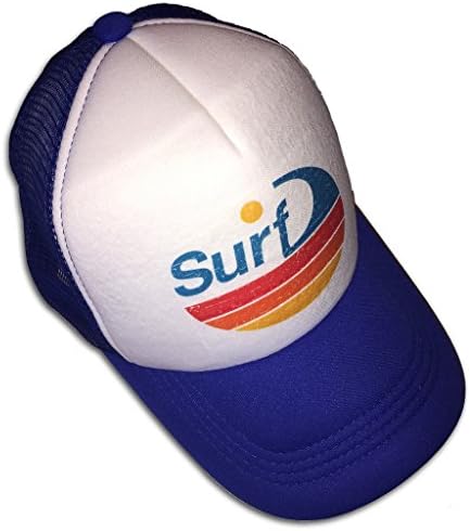 Sol Baby Surf Wave Stripe Infant/Kids Trucker Hat-M-Blue