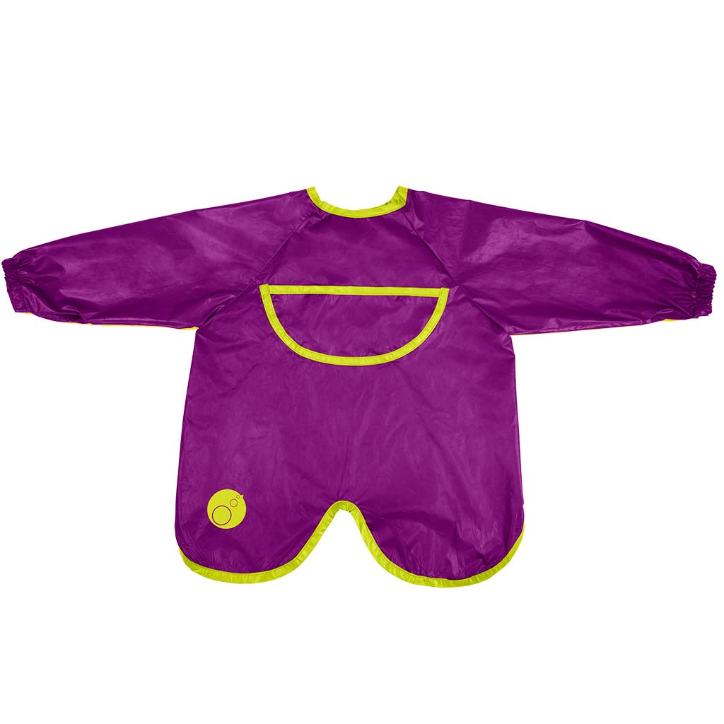 b.box Smock Bib Waterproof Cover All which Tucks into its Own Pouch (Passion Splash)