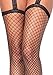 Leg Avenue Women's Backseam Ankle Bow Industrial Fishnet Stockings with Attached Garter Belt