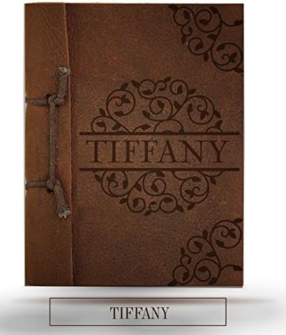 Antiqued Leather Notebook - Tiffany Style