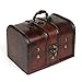 Charminer Big Size Vintage Wood Lock Jewelry Storage Box Necklace Treasure Storage Organizer Holder