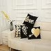 Monkeysell Bronzing Gold Pillow Flannelette Home Pillowcases Throw Pillow Cover Cushion Waist Lumbar Pillow Lips Love Puzzles Pineapple Pattern Design (S155C)