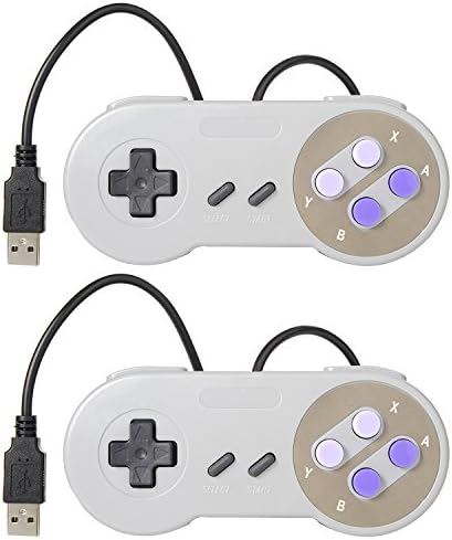 Game USB Controllers,Beyond Hope Classic Game Retro USB Super  Controller,USB PC Controller, Raspberry Pi Controller for Windows PC / MAC / Raspberry Pi (2 Pack)