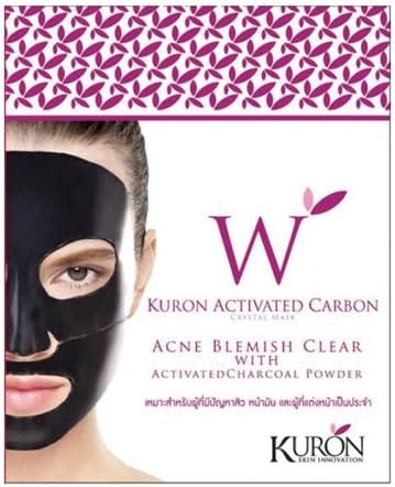 Kuron Activate Carbon Crystal Mask Acne Blemish Clear with Activated Charcoal Powder