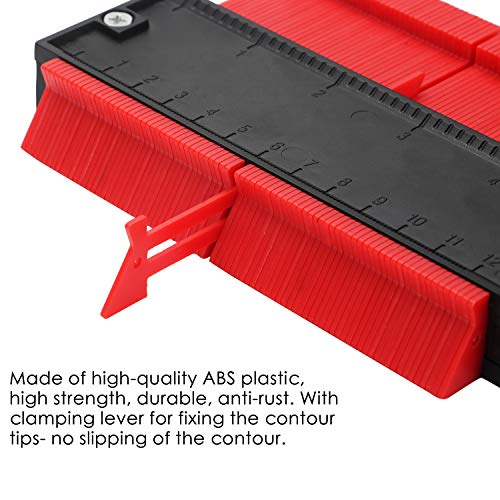 2 Pieces Contour Gauge Duplications 5" and 10" Profile Copy Tool Shape Measuring for Corners and Contoured - Thumbnail 2