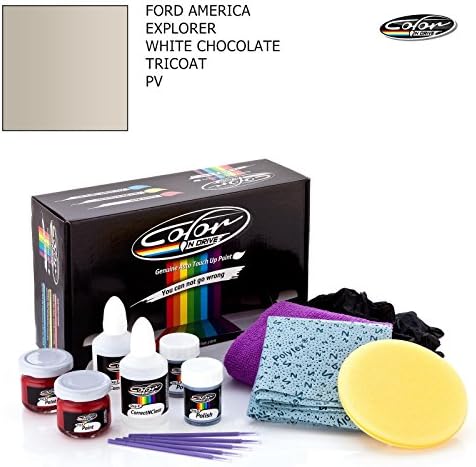 FORD AMERICA EXPLORER / WHITE CHOCOLATE TRICOAT - PV / COLOR N DRIVE TOUCH UP PAINT SYSTEM FOR PAINT CHIPS AND SCRATCHES / BASIC PACK