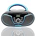 LONPOO CD Player Portable CD Boombox with FM Radio/USB/Bluetooth/AUX Input and Earphone Jack Output with Stereo Sound Speaker Audio Playerthumb 1