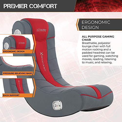 X Rocker Extreme III 2.0 Gaming Rocker Chair with Audio System, 26 x 17