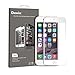 Daswise Screen Protector for iPhone 6S 2015 Full Screen Anti-scratch Tempered Glass Protectors with Curved Edge, Cover Edge-to-Edge, Protect Your 4.7 Inches HD Clear, Bubble-free Shockproof (4.7 White)