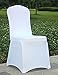 Juvale 20-Pack Spandex Dining Chair Cover – Stretch Seat Slipcover Protector for Wedding, Party, Banquet, Anniversary, Event, and Decoration - White