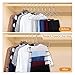 IEOKE Pant Hangers Durable Slack Hangers Multi Layers Stainless Steel Space Saving Clothes Hangers with 10 Clips - Closet Storage for Jeans Trousers 4 Pack
