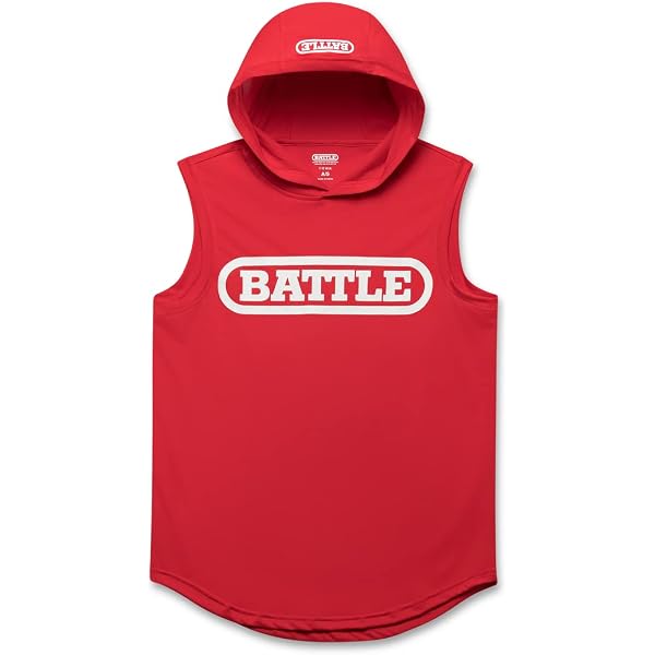 Amazon.com: Battle Youth Sleeveless Light Action Hoodie - Red : Clothing,  Shoes u0026 Jewelry