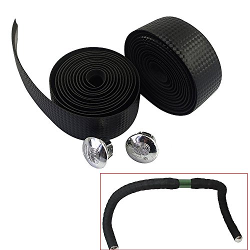 Wolfride 2pcs/Set Bicycle Handlebar Tape Bike Handlebar Tape Black