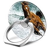 SunbirdsEast Functional Creative Phones & iPad Expanding Stand Holder Grip Mounts - Beach Jumping Horse Pattern