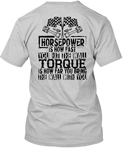 Horsepower Is How Fast T Shirt, Sport T Shirt Unisex (L,Sport Grey)